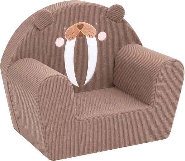 Fauteuil enfant en velours côtelé New Baby renard