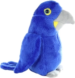 Perroquet bleu en peluche 16 cm