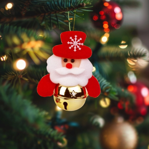 Décoration de Noël pour sapin Saint Nicolas avec clochette