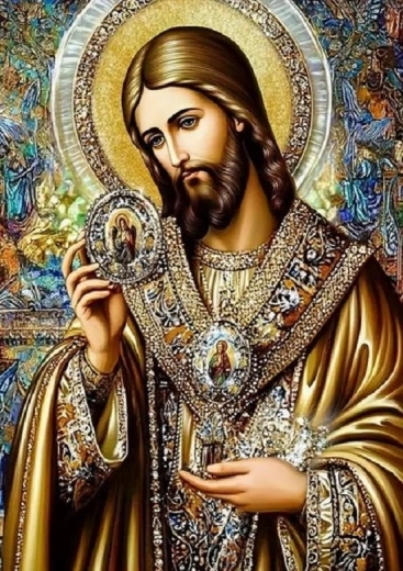 Norimpex peinture diamant – icône de Jésus saint 30 × 40 cm