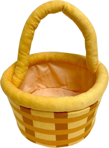 Panier doux en peluche