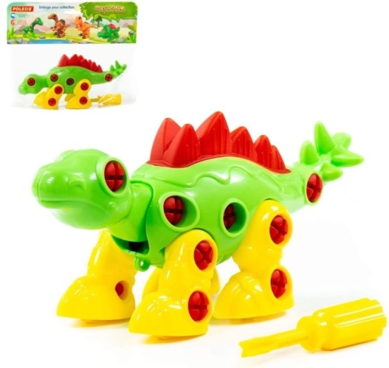 Dinosaure Stegosaurus à visser (avec tournevis)