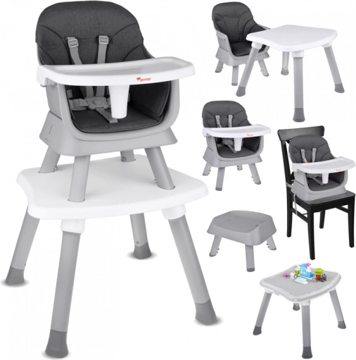 Chaise haute multifonction 6-en-1