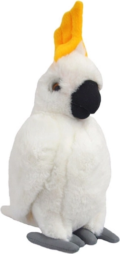 Cacatoès blanc en peluche 22 cm