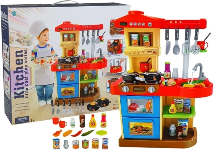 Cuisine pour enfants avec sons et lumières et robinet fonctionnel