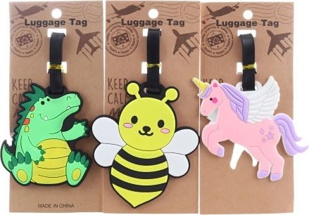 Étiquette de bagage animaux
