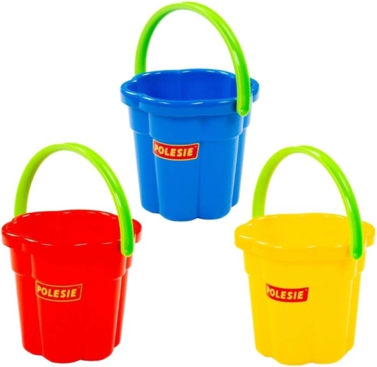 Grand seau en plastique en forme de fleur - 1 pièce