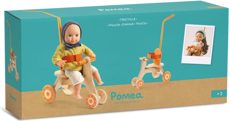 Djeco Pomea tricycle pour poupées