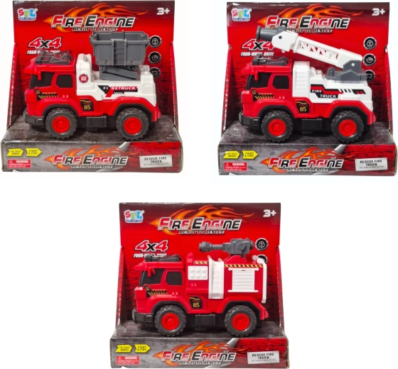 Véhicule de pompiers avec éléments mobiles - 1 pièce