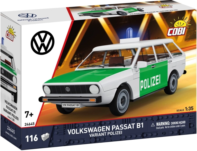 Cobi Volkswagen Passat B1 Variant police 1:35 (116 pièces)