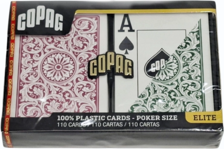 Cartes à jouer Copag Elitte Jumbo pour poker – 2 jeux