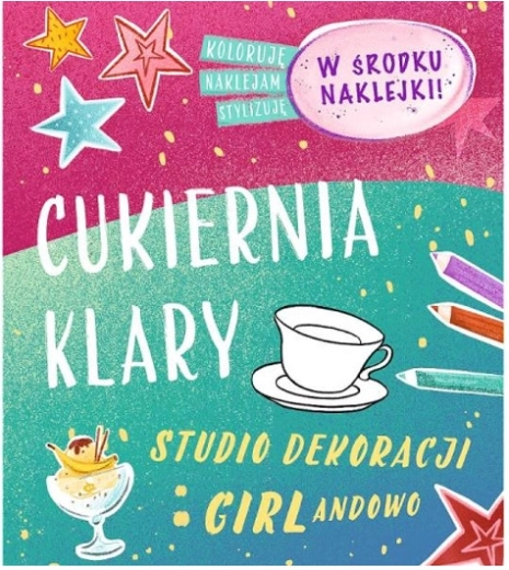 Cahier éducatif Girlandowo La pâtisserie de Klára avec autocollants à colorier - 1 pièce