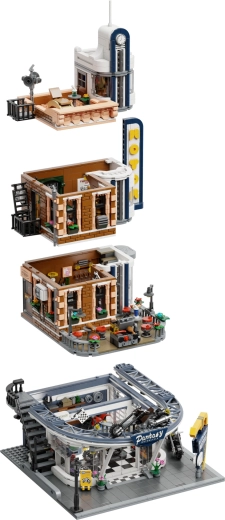 Bâtiment urbain modulaire avec accès à l’intérieur