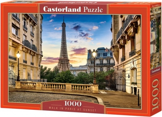 Puzzle 1000 pièces Promenade Paris au coucher du soleil