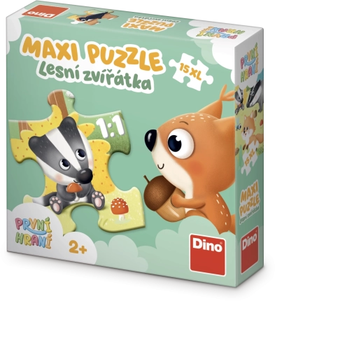 Puzzle Dino maxi baby Premiers jeux Animaux de la forêt, 15 pièces