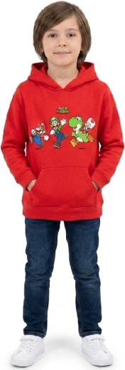 Sweat à capuche rouge Super Mario