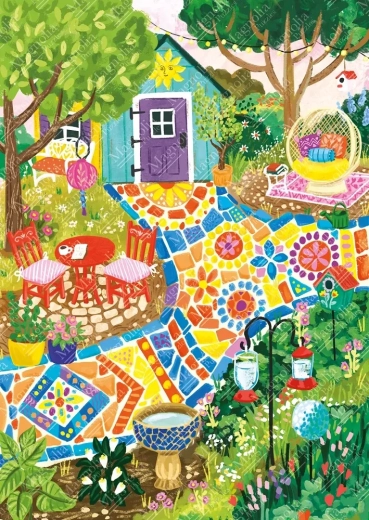 Puzzle mosaïque de jardin 1000 pièces