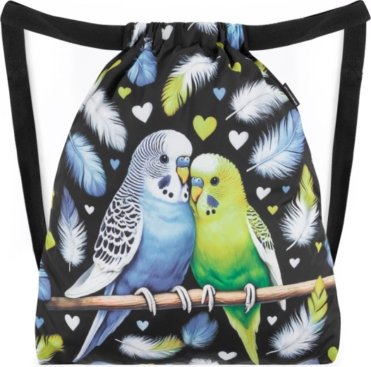 Sac d’école Bagmaster pour chaussons et sport avec motif perroquet