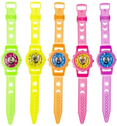 Montre néon pour enfants avec labyrinthe à billes, bracelet réglable 20 cm