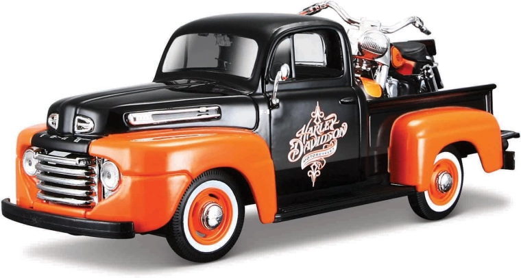 Maisto Harley-Davidson Custom 1948 Ford F-1 pick-up avec 1958 FLH Duo Glide 1:24