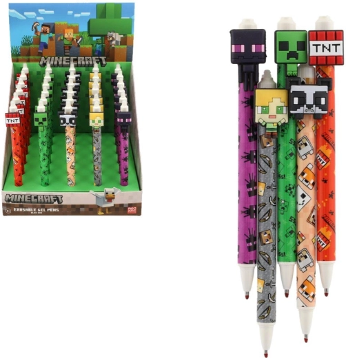Stylo-gel effaçable Minecraft - 1 pièce