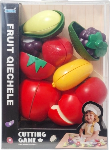 Set enfant de fruits et légumes à découper