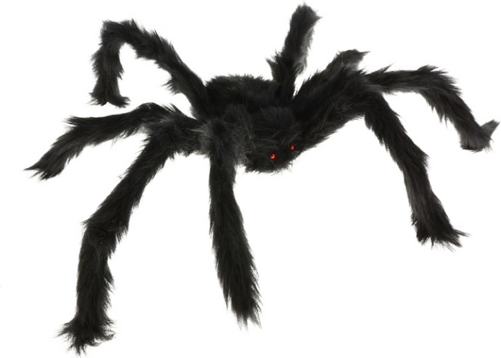 Grande araignée artificielle poilue 60 cm