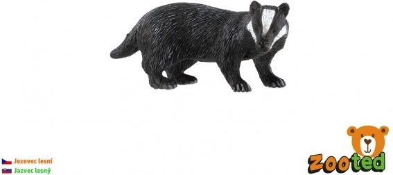 Figurine en plastique de blaireau européen 8 cm