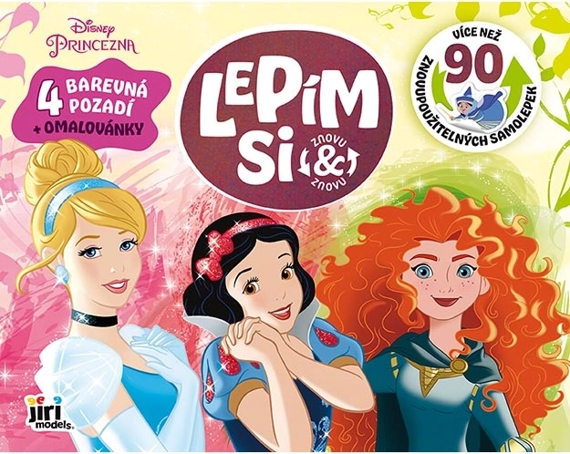 Princesses Disney – autocollants statiques réutilisables et coloriages