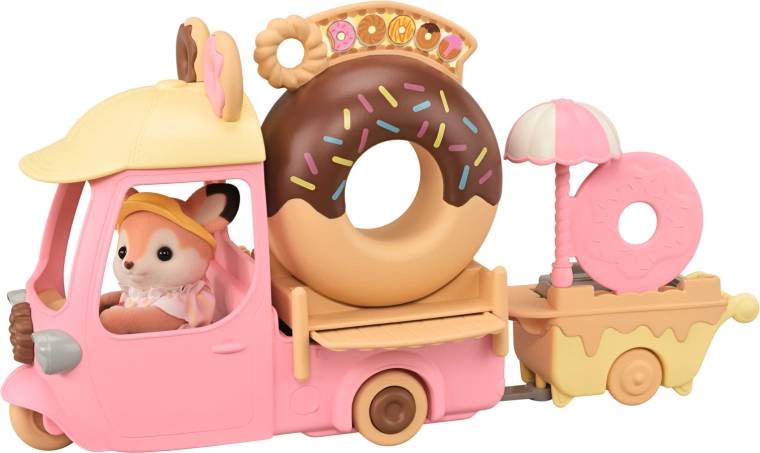 Accessoires sucrés et ambiance donut en déplacement