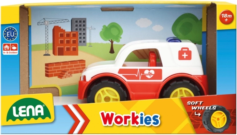 LENA Workies ambulance 12 cm en boîte