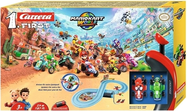 Circuit automobile pour enfants Carrera FIRST Mario Kart Mario contre Yoshi
