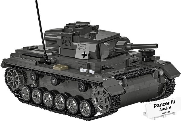 Char authentique avec chenilles mobiles et tourelle rotative