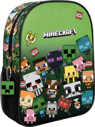 Sac à dos enfant Minecraft vert 30 cm