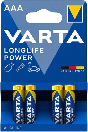 Varta Longlife Power piles alcalines AAA, 4 pcs
