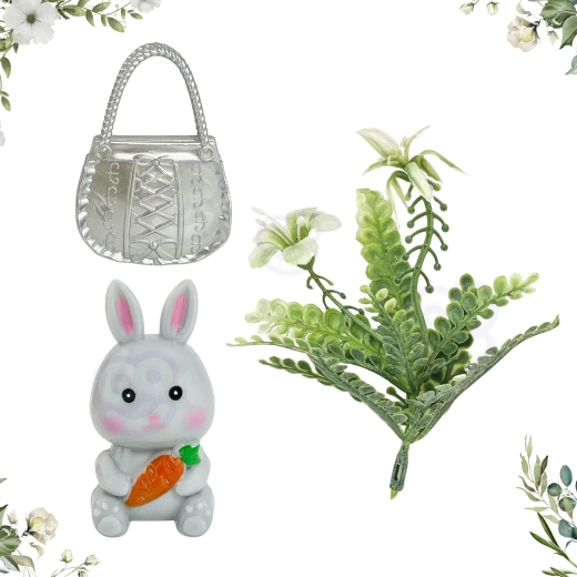 Adorables accessoires et lapin compagnon