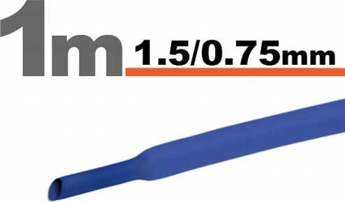 Gaine bleue 1,5 / 0,75 mm