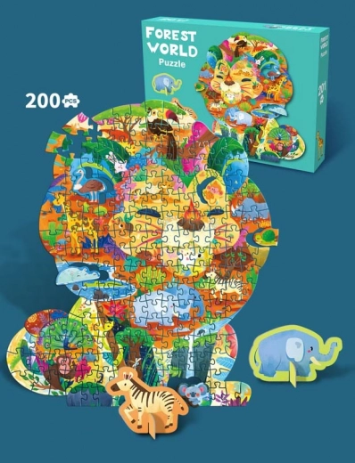 Puzzle Safari 200 pièces pour enfants