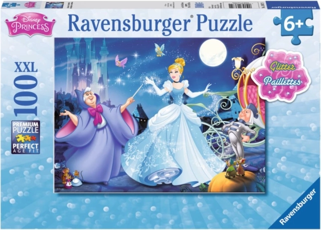 Casse-tête scintillant Cendrillon XXL 100 pièces