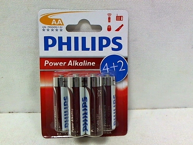Pile alcaline Philips AA LR6