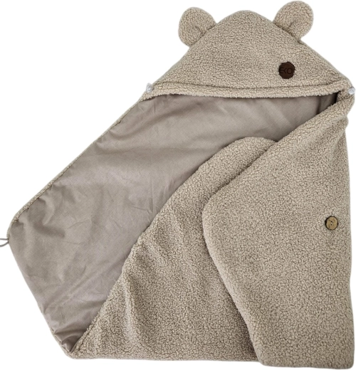 Surface bouclée chaude et coton doux à l’intérieur