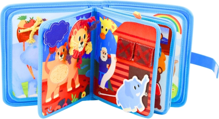 Éléments interactifs stimulant les sens et la motricité