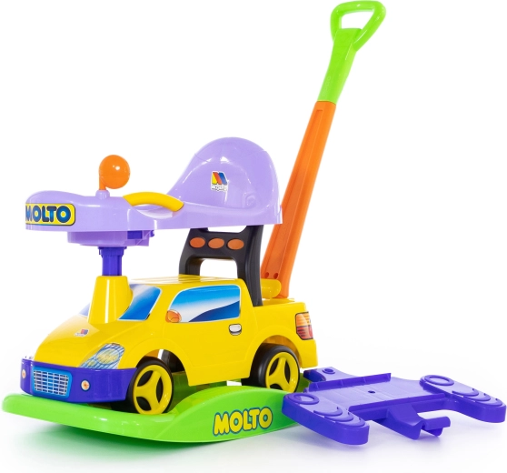 Porteur pour enfant et voiture à bascule avec barre de poussée