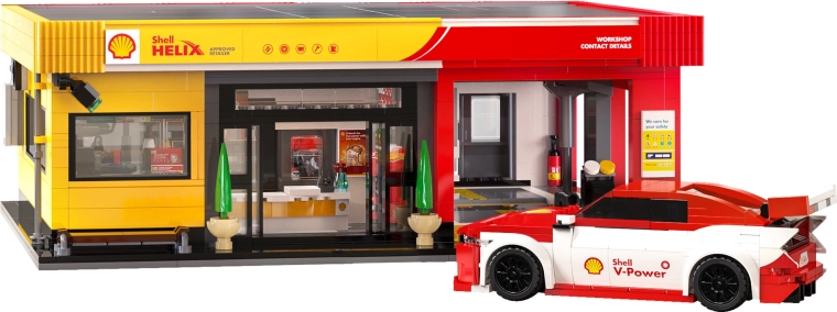 Station-service Shell authentique