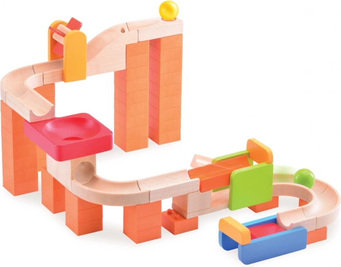 Wonderworld piste à billes en bois TRIX Carrousel et tourbillon