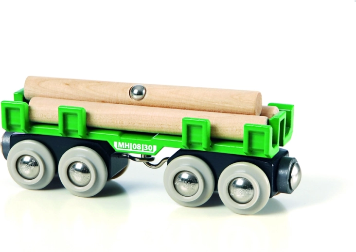 Wagon de marchandises pour le transport du bois avec mécanisme magnétique