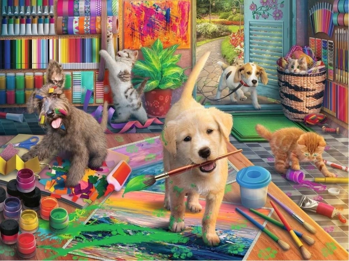 RAVENSBURGER Puzzle Artistes adorables XL 750 pièces
