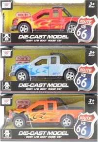 Jeep en métal à rétrofriction avec portes ouvrantes