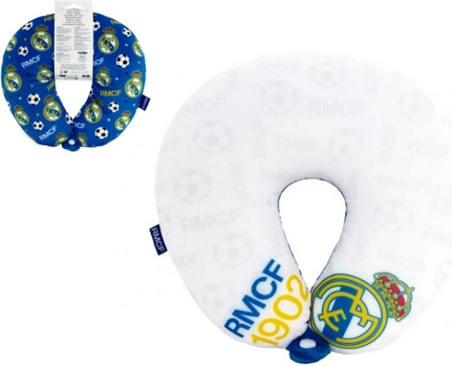Coussin de voyage tour de cou Real Madrid 28 cm