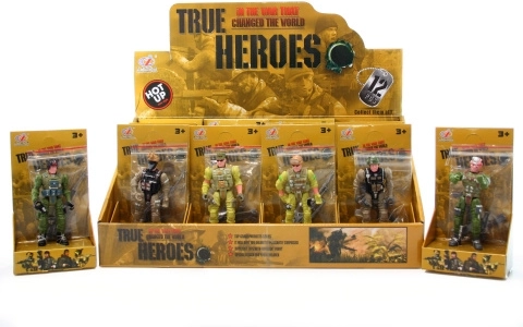 Figurines de soldats avec armes – lot de 12 pièces